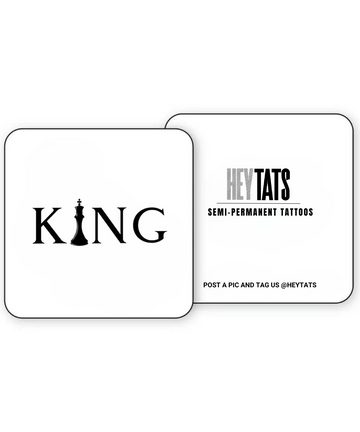 King – Semi Permanent Tattoo