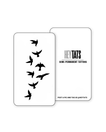 Freedom | Flock of Birds – Semi Permanent Tattoo