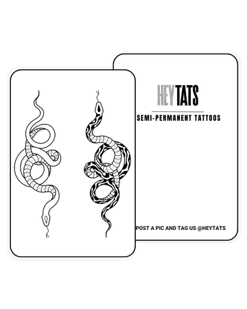 Opposing Mambas - Semi Permanent Tattoos