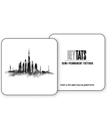 Dubai Skyline - Semi Permanent Tattoos