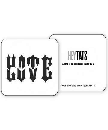 Love-Hate Loop – Semi Permanent Tattoo