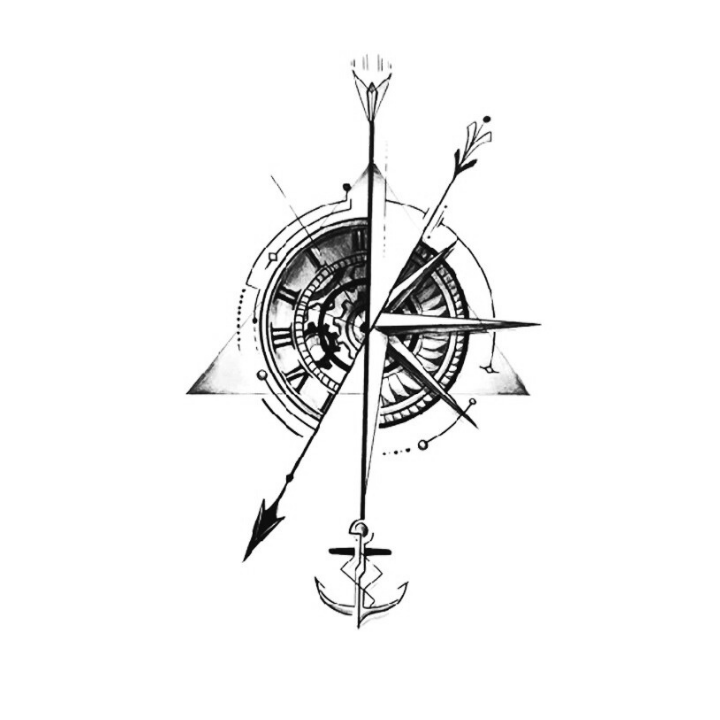 Traveler's Arrow - Semi Permanent Tattoos
