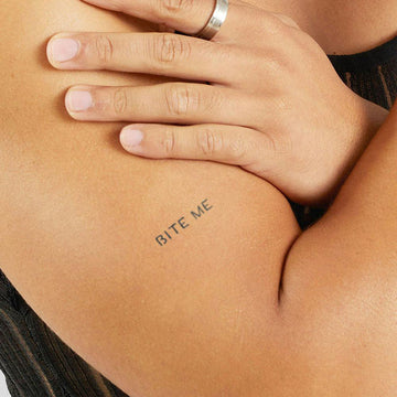Bite Me – Semi Permanent Tattoo