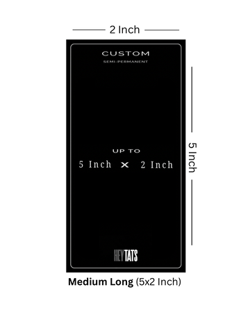 Signature Strip (5x2 inch) – Custom Semi Permanent Tattoo