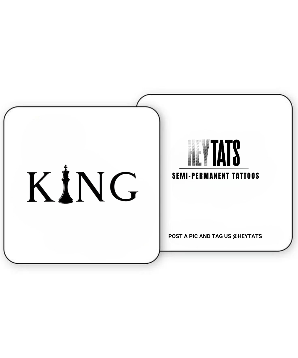 King – Semi Permanent Tattoo
