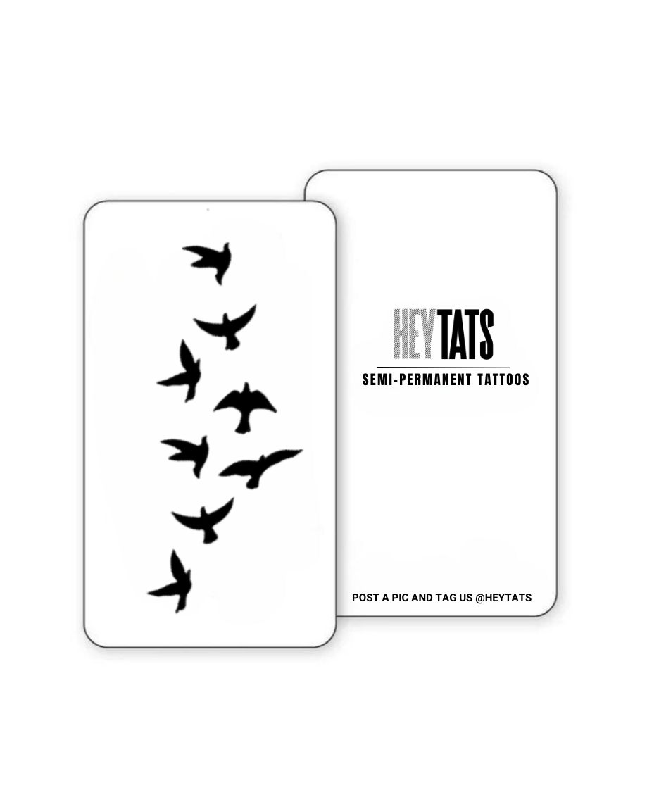 Freedom | Flock of Birds – Semi Permanent Tattoo