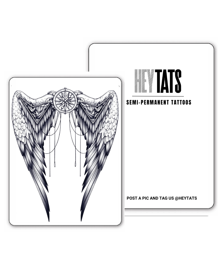 Wings - Full Back - Semi-Permanent Tattoo