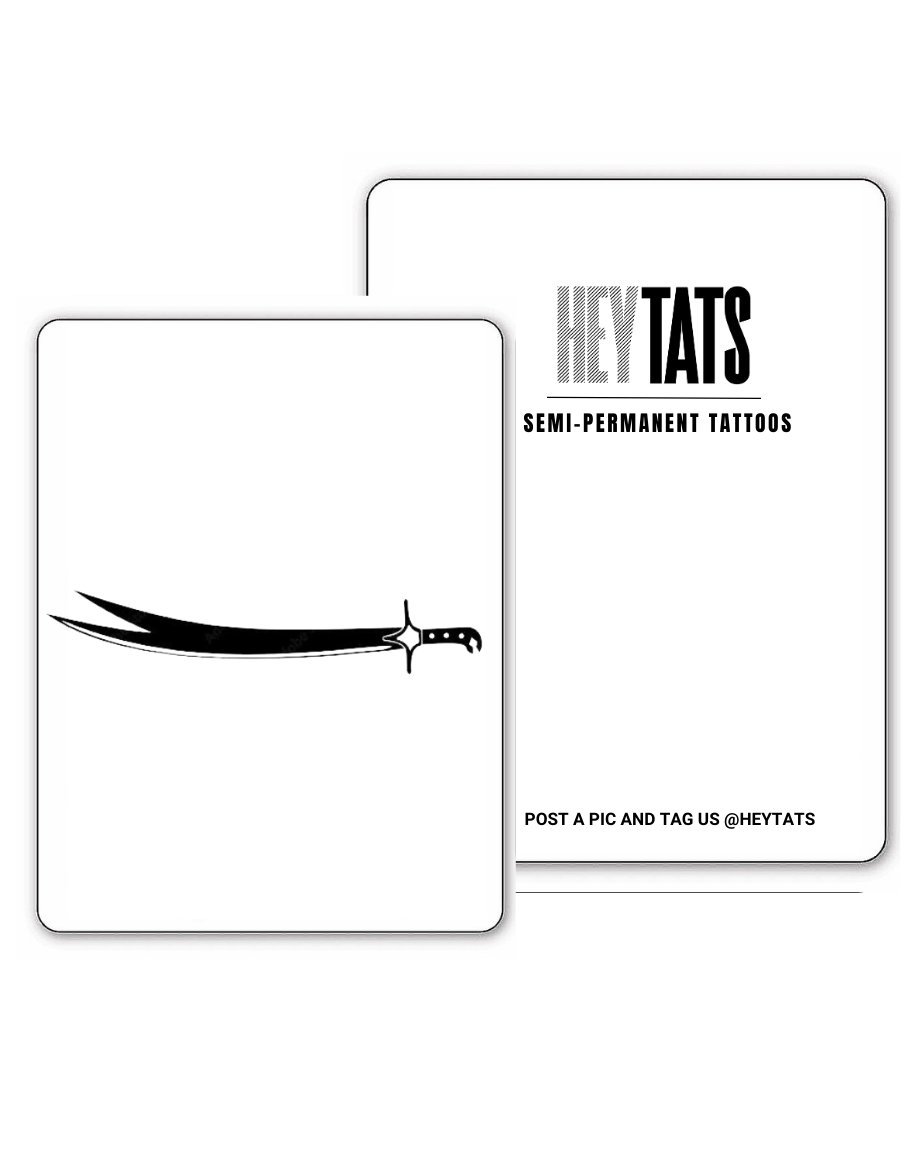 Zulfiqar Sword - Semi Permanent Tattoos