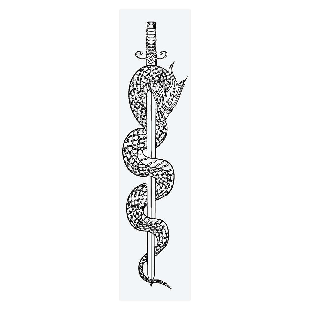 Dragonwing Saber - Semi Permanent Tattoo