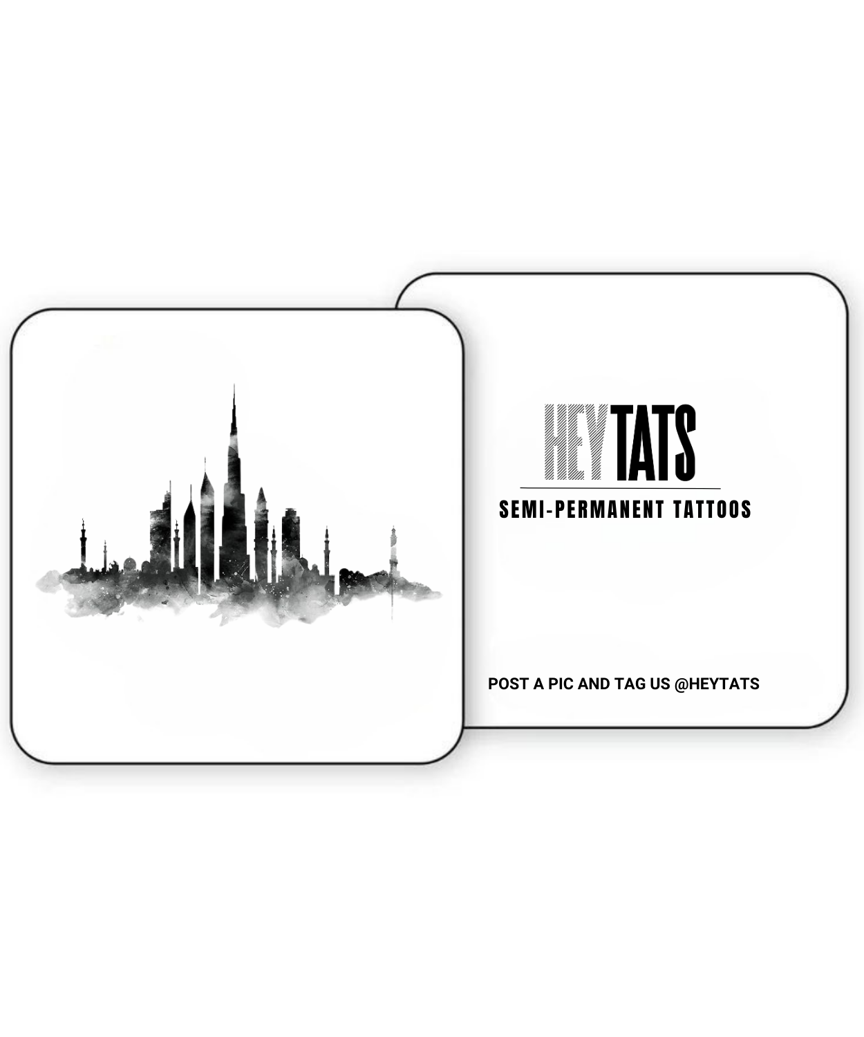 Dubai Skyline - Semi Permanent Tattoos