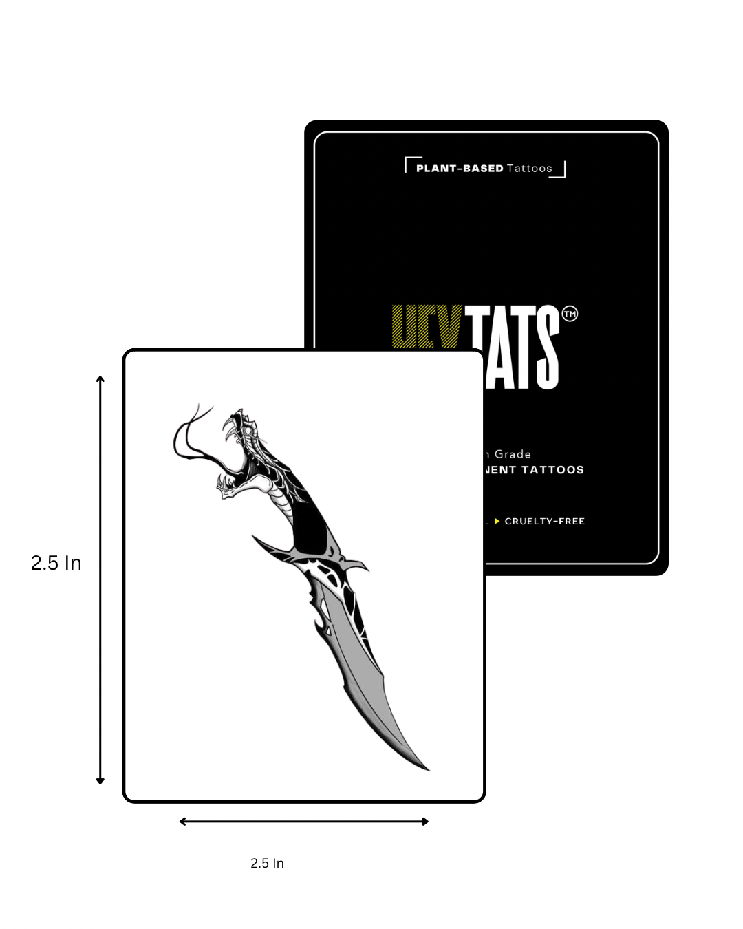 Dragon Fang Blade  - Semi Permanent Tattoo