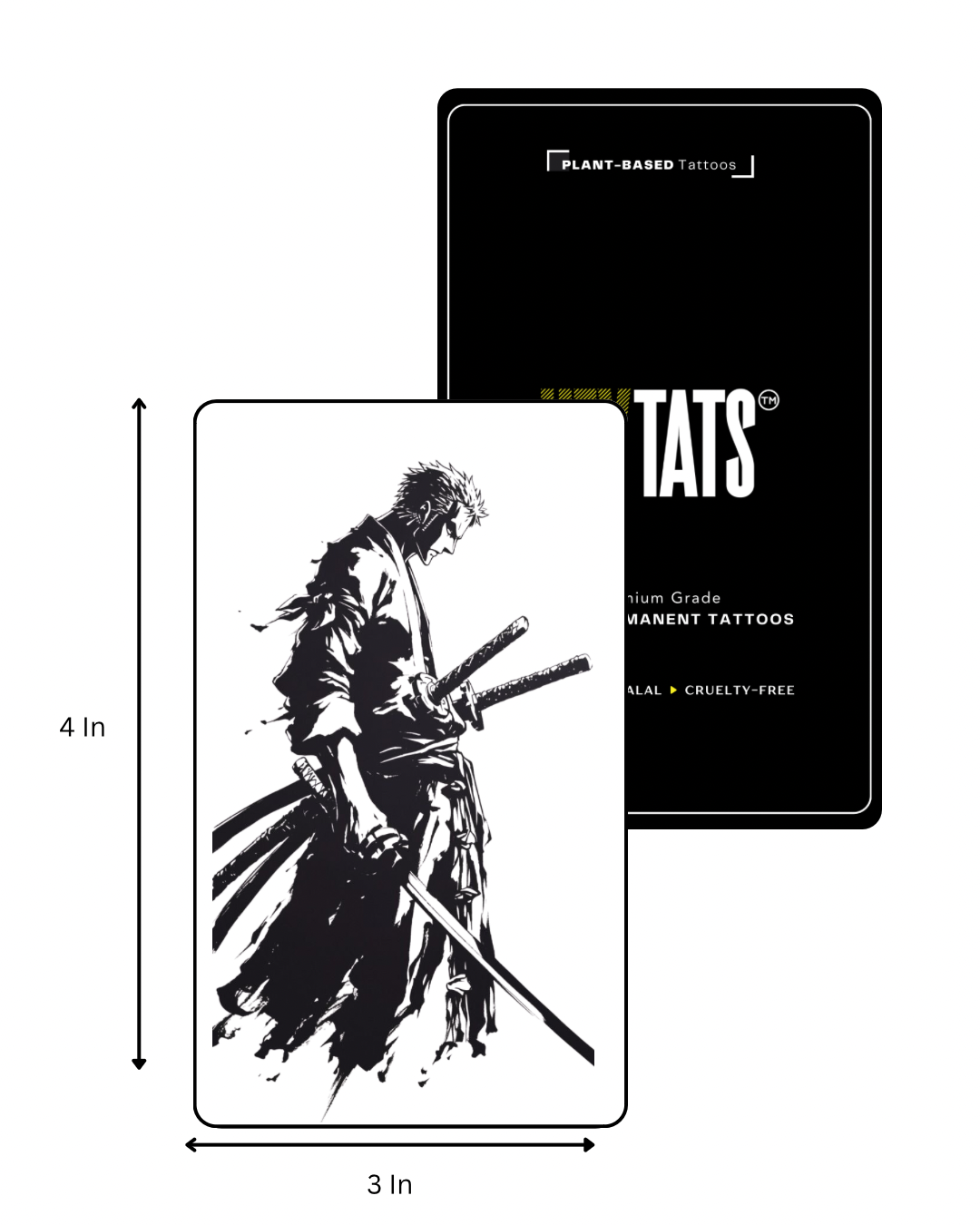 Lone Samurai — Semi-Permanent Tattoo