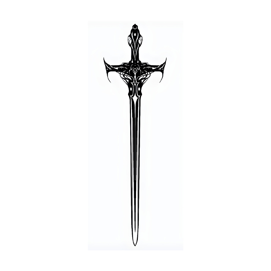 Katana of Death - Semi Permanent Tattoo