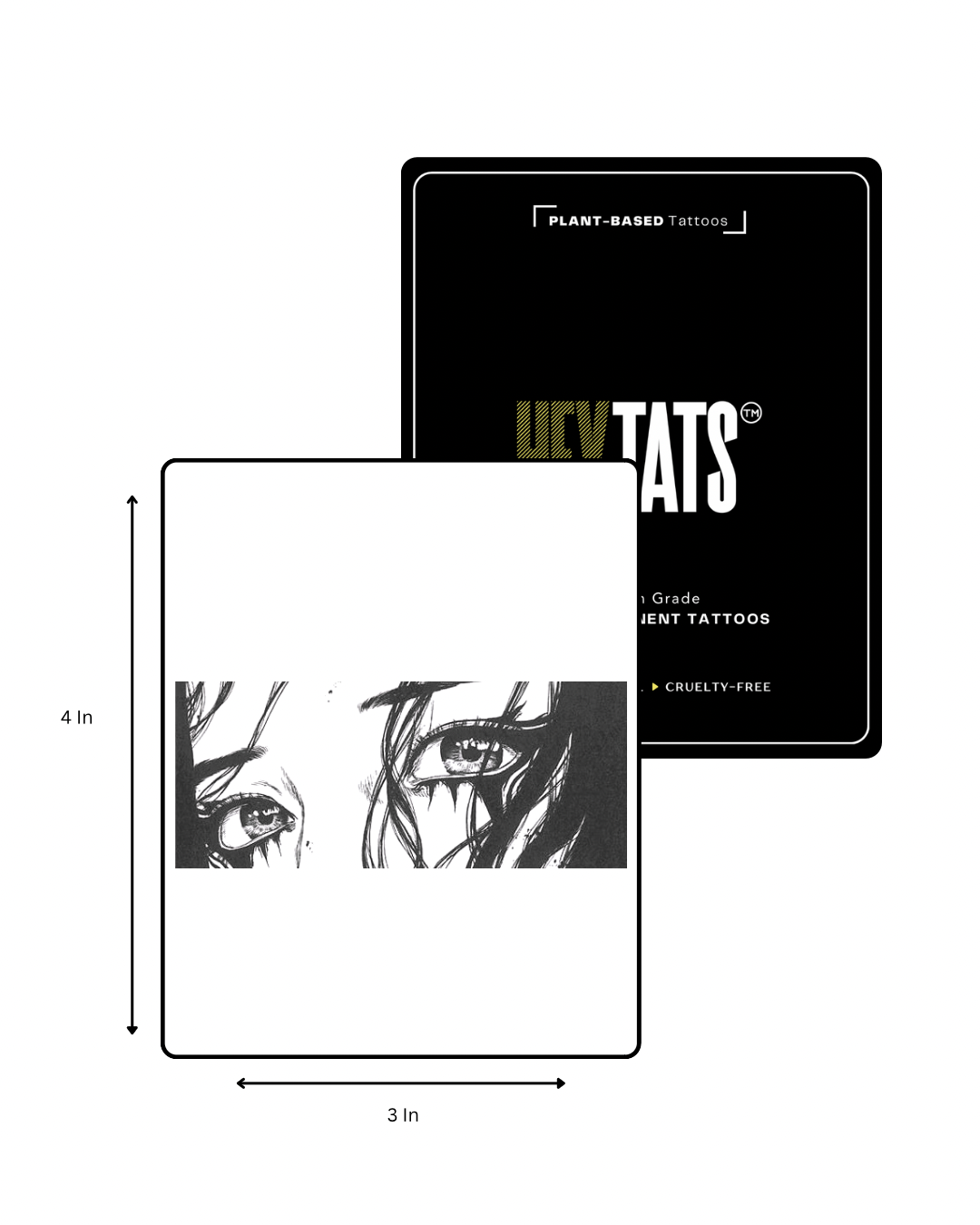 Crying Eyes — Semi-Permanent Tattoo