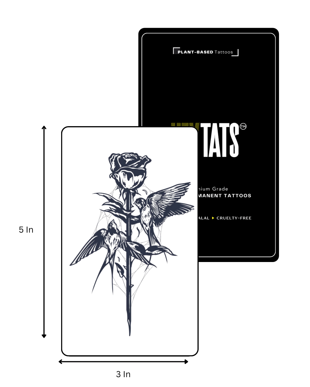 Burning Blossom - Semi Permanent Tattoo