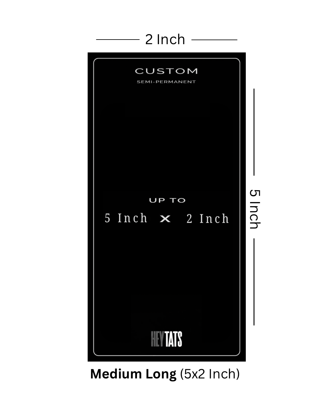 Signature Strip (5x2 inch) – Custom Semi Permanent Tattoo