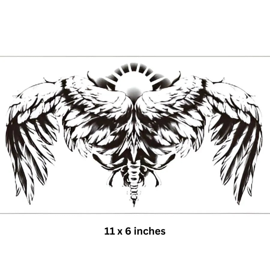 Divine Protector - Full Back - Semi Permanent Tattoo