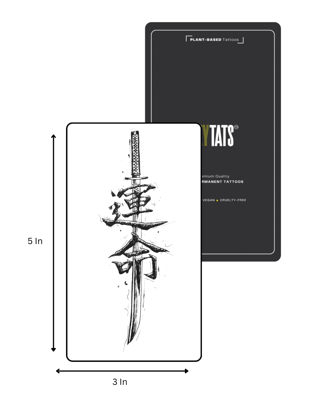 莲刃 (Lián Rèn) – Lotus Blade - Semi Permanent Tattoo