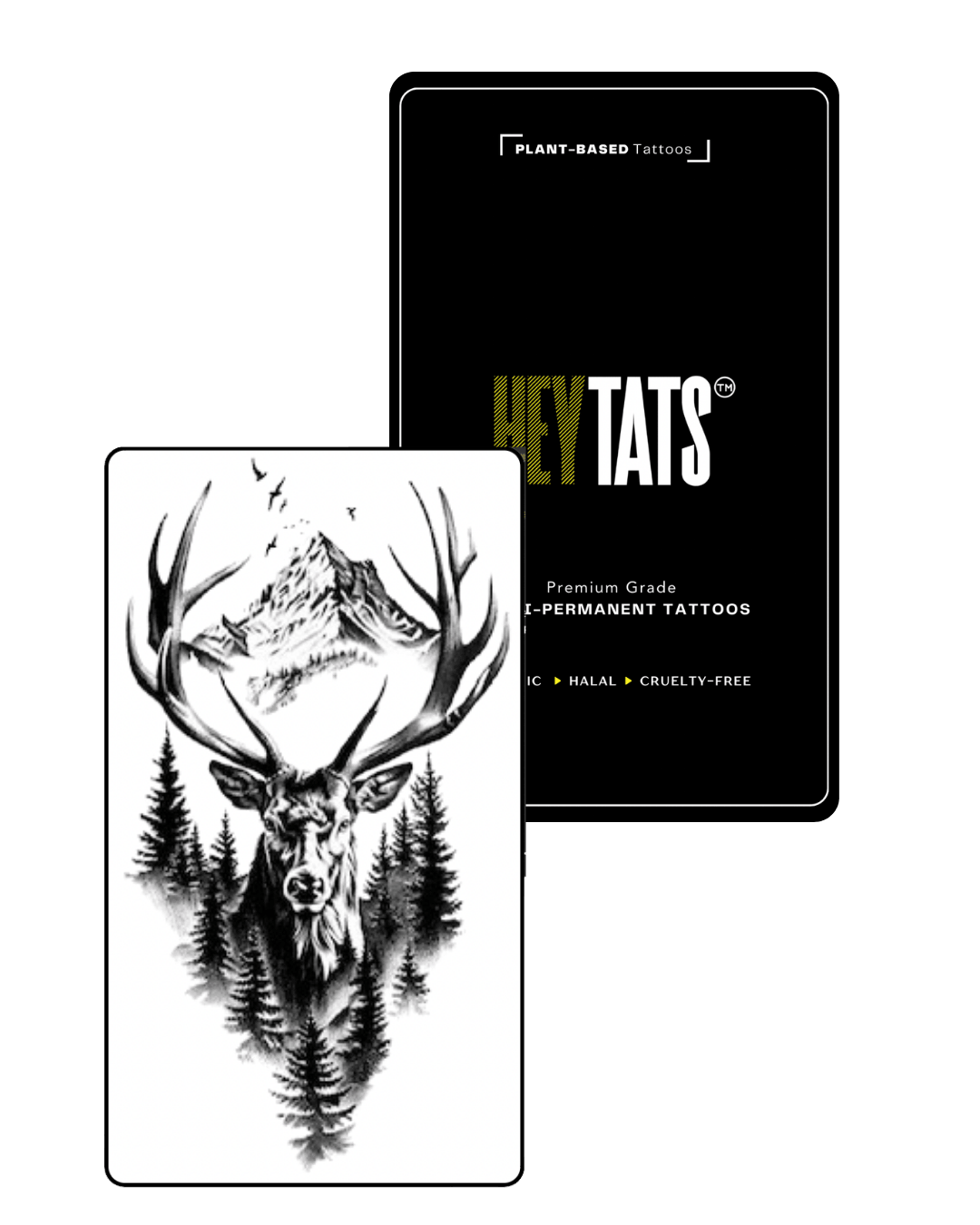 The Wild: Stag & Forest — Semi-Permanent Tattoo