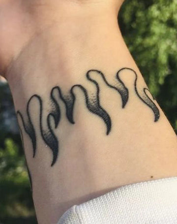 Flames: Rising Fire — Semi-Permanent Tattoo