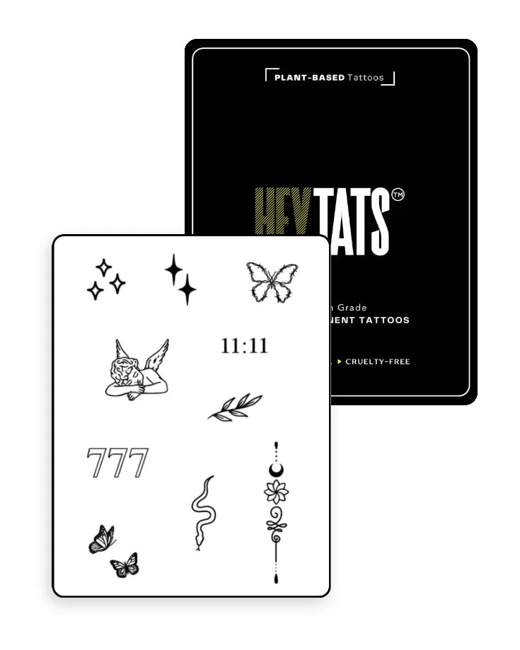 Lucky Symbols - Finger Tattoos