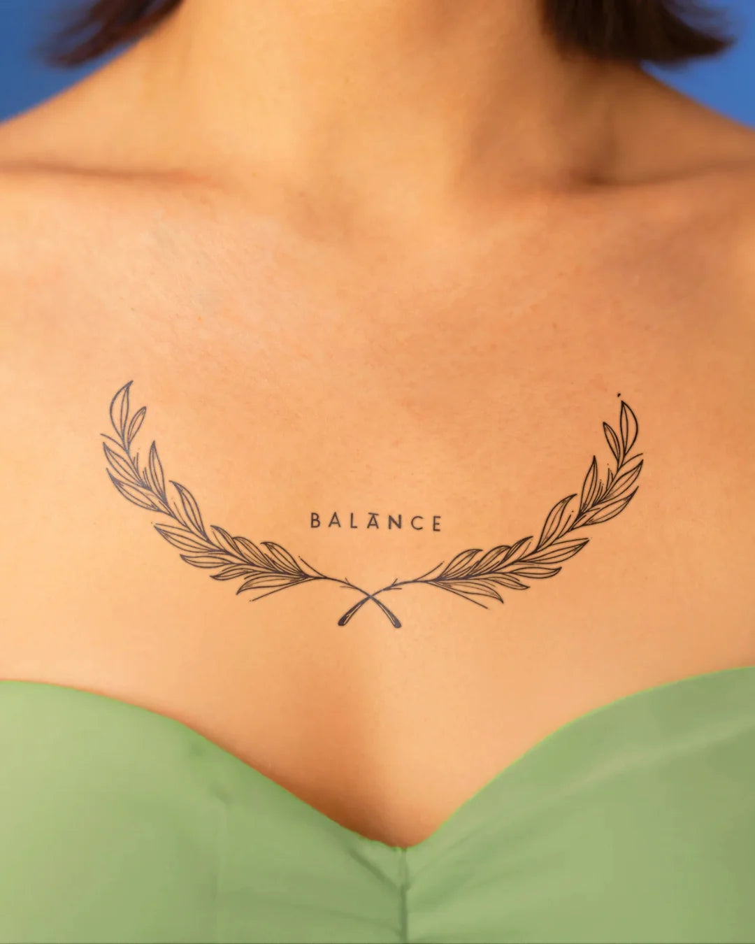 Balance — Neckline Tattoo