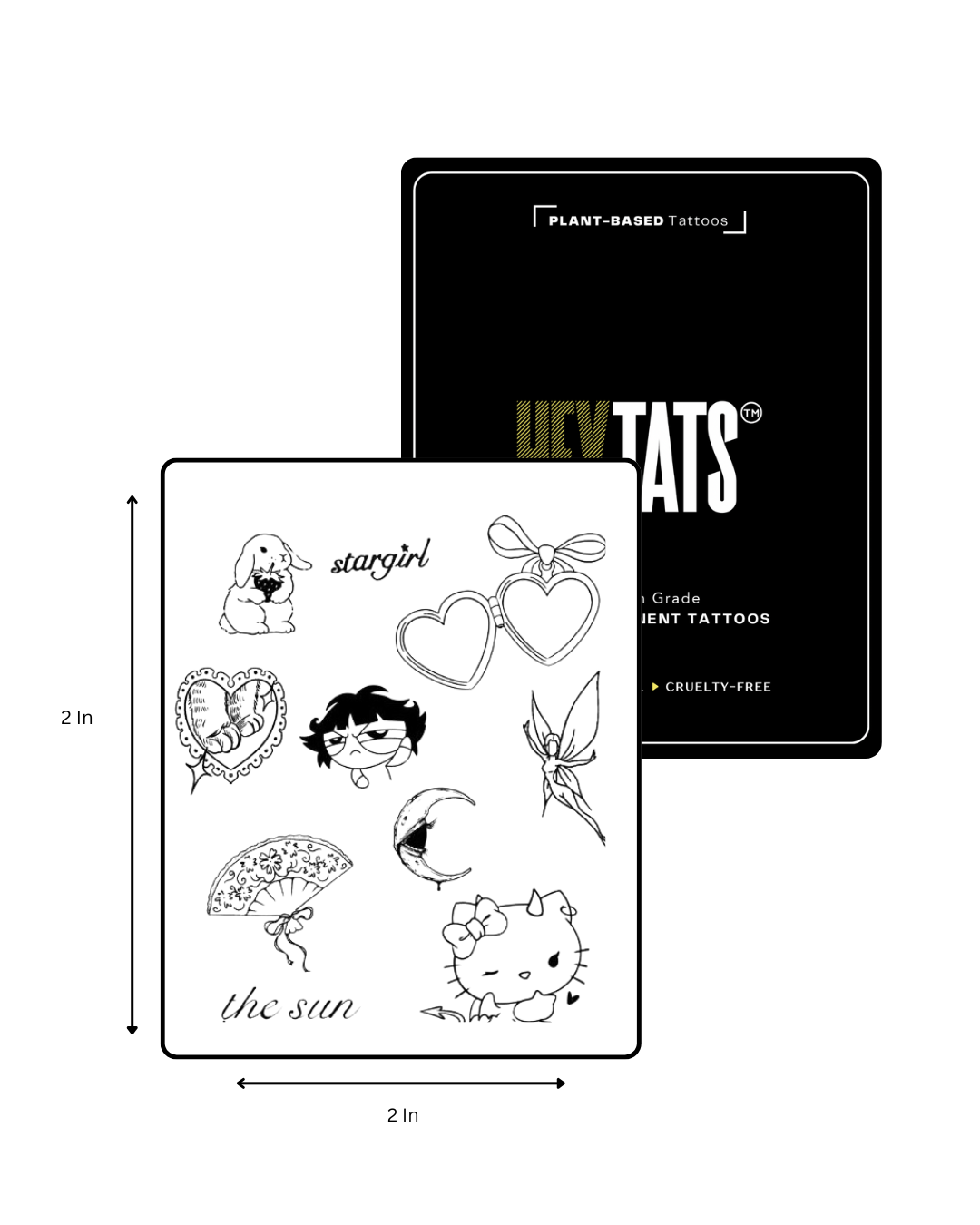 Stargirl: Chaos in Heels Flash Sheet — Semi-Permanent Tattoo