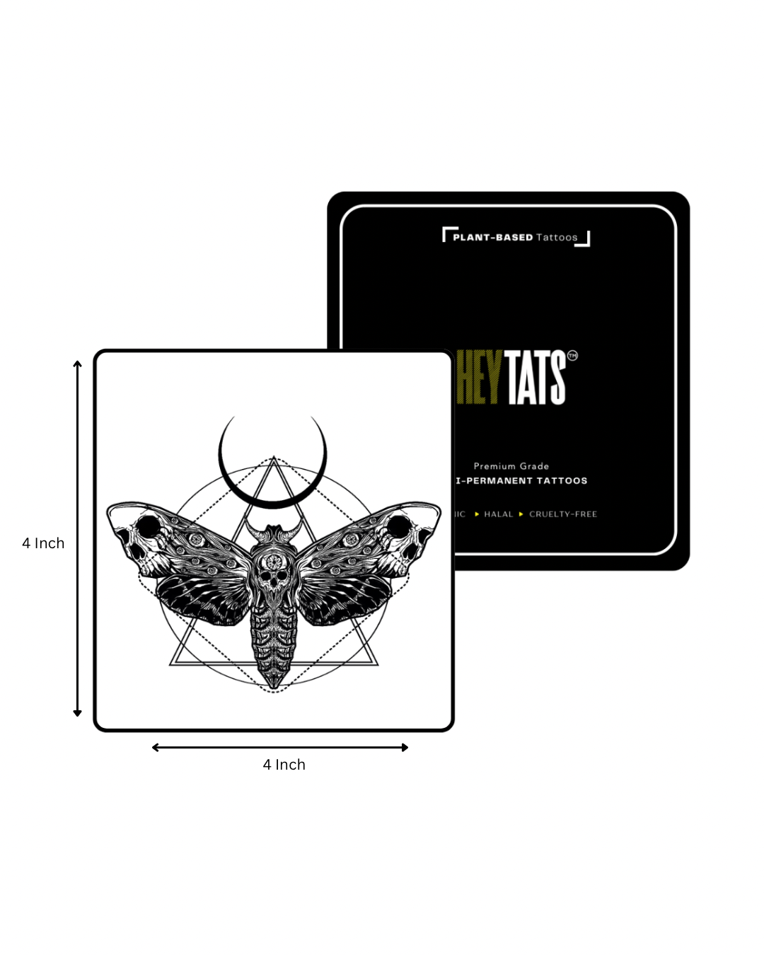 Deathmoth Sigil — Semi-Permanent Tattoo