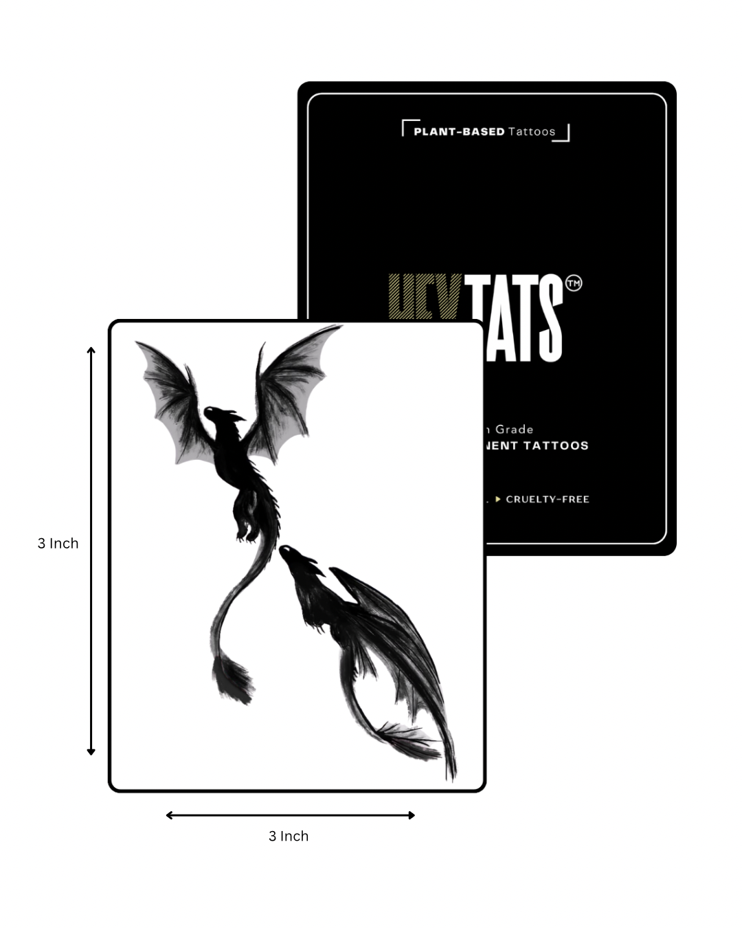 Dragons Twin: Connected Souls — Semi-Permanent Tattoo