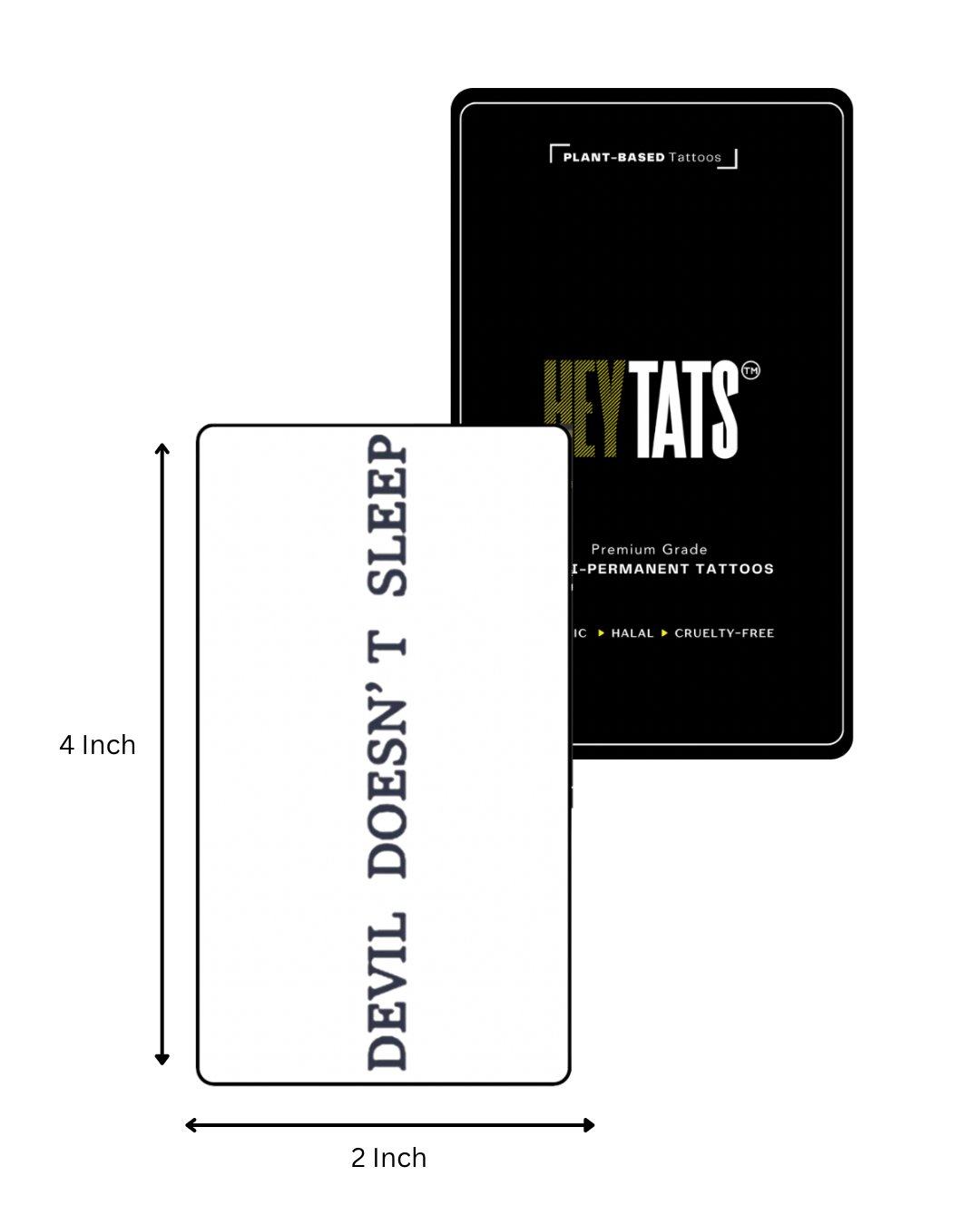 Devil Doesn't Sleep — Semi-Permanent Tattoo