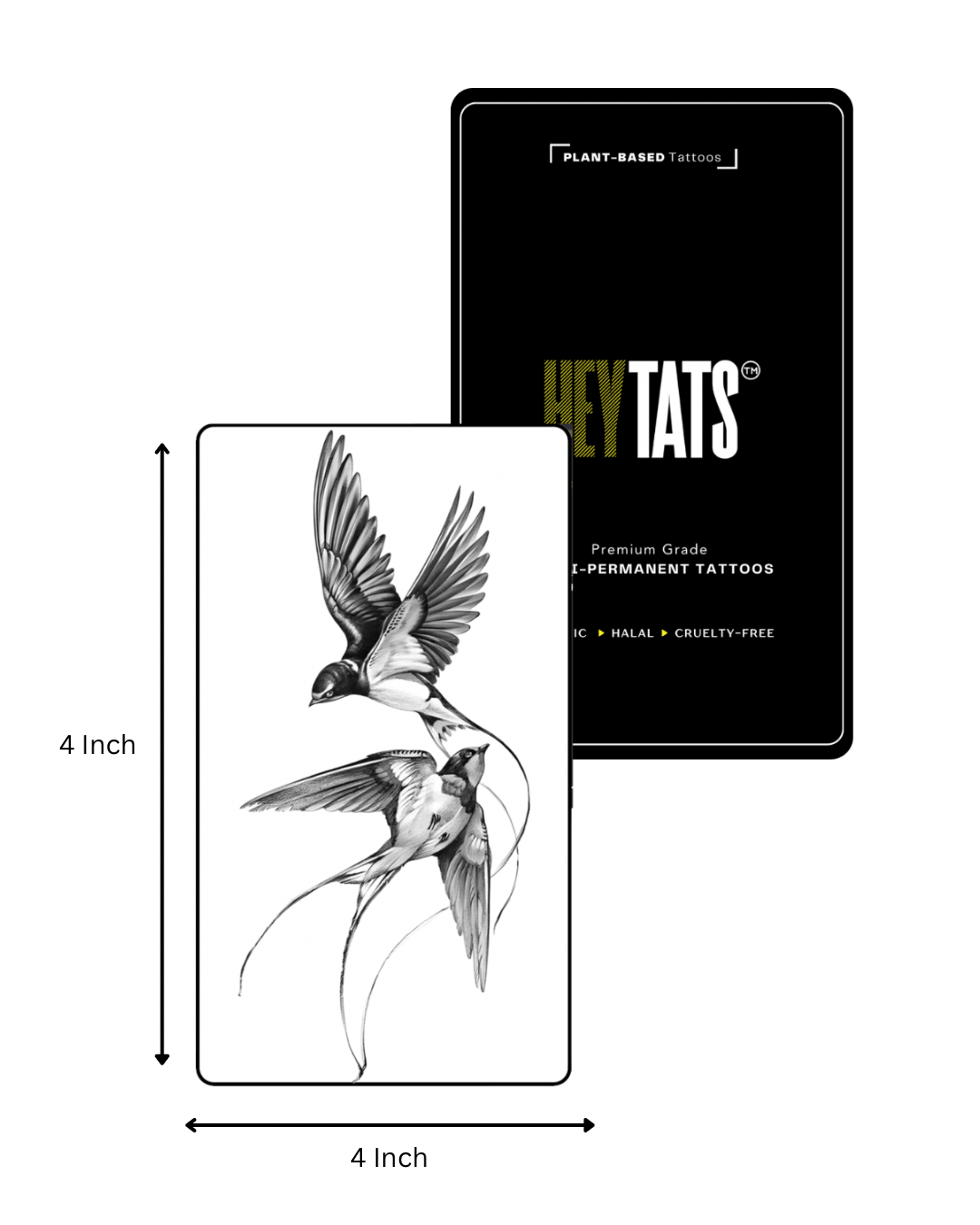 Swallows: Two Souls — Semi-Permanent Tattoo
