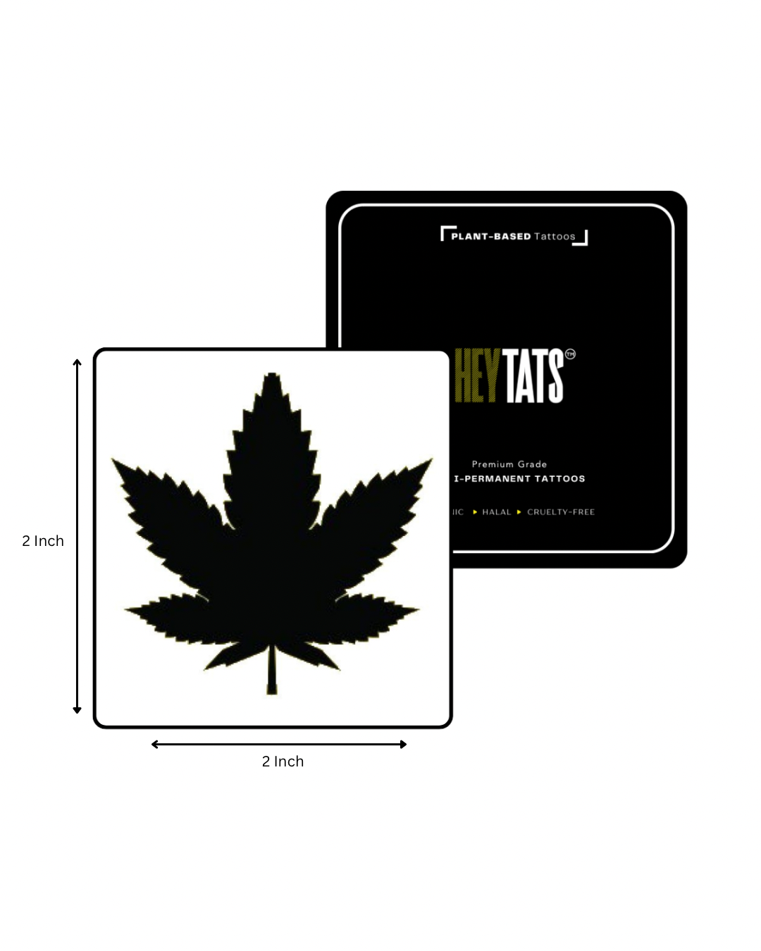 Weed Leaf — Semi-Permanent Tattoo