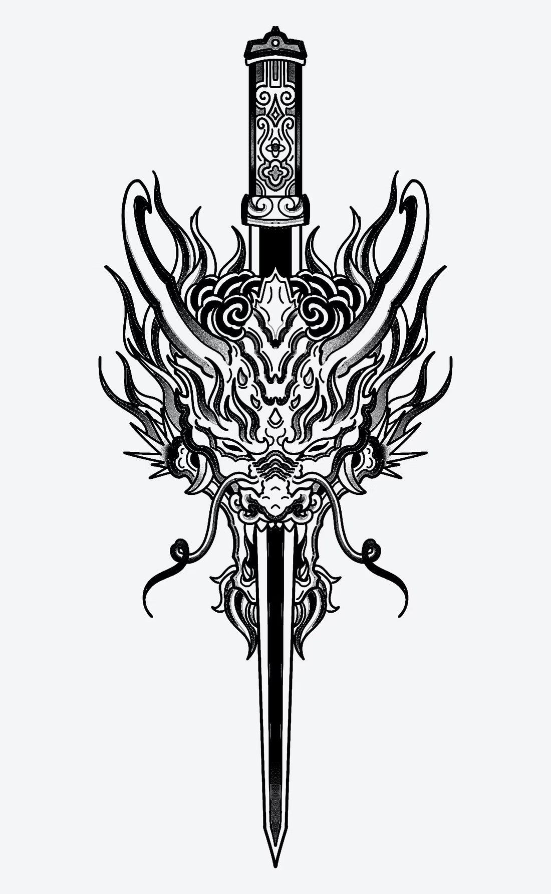 Dragonheart Blade - Semi Permanent Tattoos