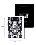 HeyTats Japanese Oni half sleeve semi permanent tattoo design with size dimensions
