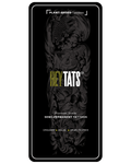 HeyTats tattoo sheet back cover with instructions and product details